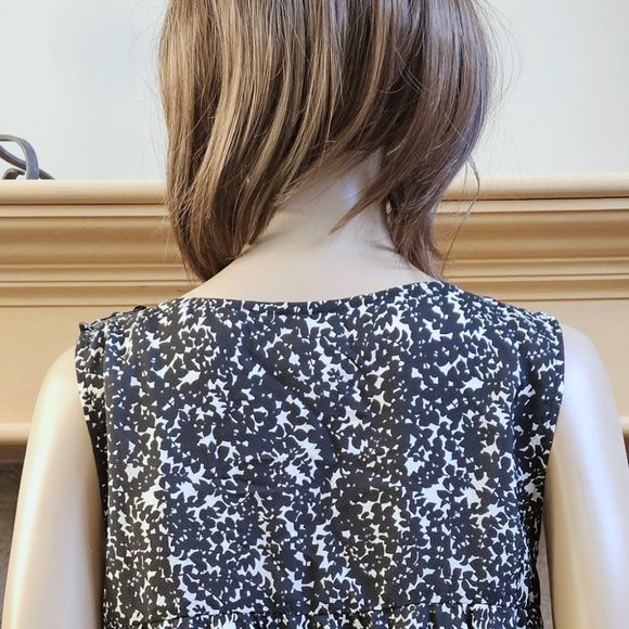 J. Crew, 100% silk black and white sleeveless blouse - Picture 8 of 11